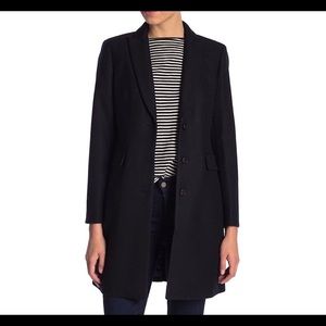 J Crew Parke Topcoat NWOT 4P in Black